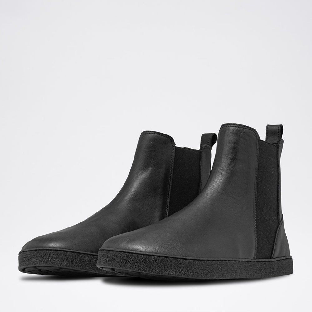 GROUNDIES Black Chelsea Boot Toulouse Mid GS1 41